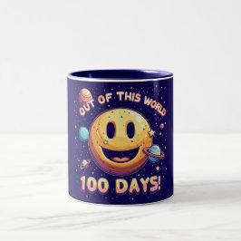 Caneca De Café Em Dois Tons Fora deste Mundo 100 Dias Mug