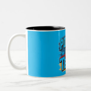 Caneca De Café Em Dois Tons Força do Estado Solitário: Poder do Texas Mug"
