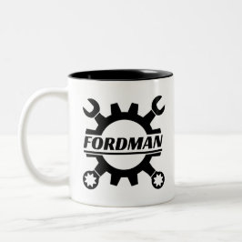 Caneca De Café Em Dois Tons Fordman AKA Kenneth Oaks Gear Coffee Mug