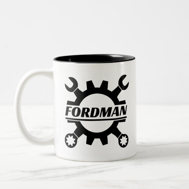 Caneca De Café Em Dois Tons Fordman AKA Kenneth Oaks Gear Coffee Mug (Esquerda)