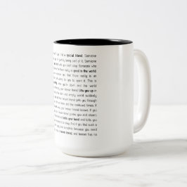 Caneca De Café Em Dois Tons Forever has no end