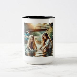 Caneca De Café Em Dois Tons Forever Young