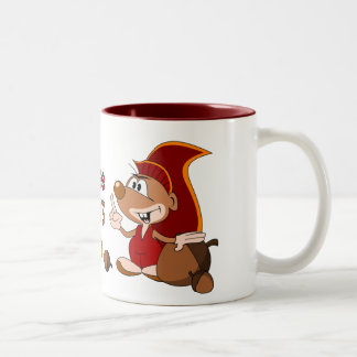 Caneca De Café Em Dois Tons Formação dos pintinhos para ver meus loucos