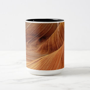 Caneca De Café Em Dois Tons Formações de Sandstone Rock