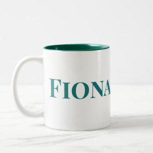 Caneca De Café Em Dois Tons Formando "Classe de" Celebração Verde e Branco