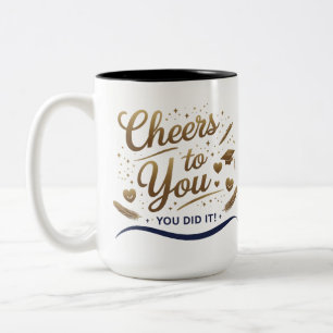 Caneca De Café Em Dois Tons Formando De Saúde - Mug De Dois Tons 15Oz