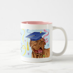 Caneca De Café Em Dois Tons Formando Dogue de Bordeaux