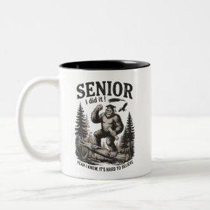 Caneca De Café Em Dois Tons Formatura Masculina 2026 Graduado Senior Escola Pé