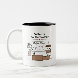 Caneca De Café Em Dois Tons Fórmula de Café para Professores