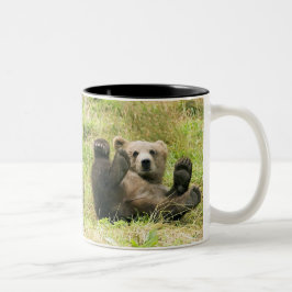 Caneca De Café Em Dois Tons Forradas_Barras_Castanhas_Kodiak_Bears