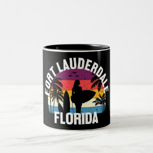 Caneca De Café Em Dois Tons Fort Lauderdale, Florida