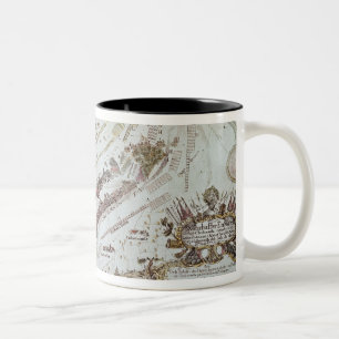 Caneca De Café Em Dois Tons Forte velho Gaut, Calcutá, 1810 (litho)