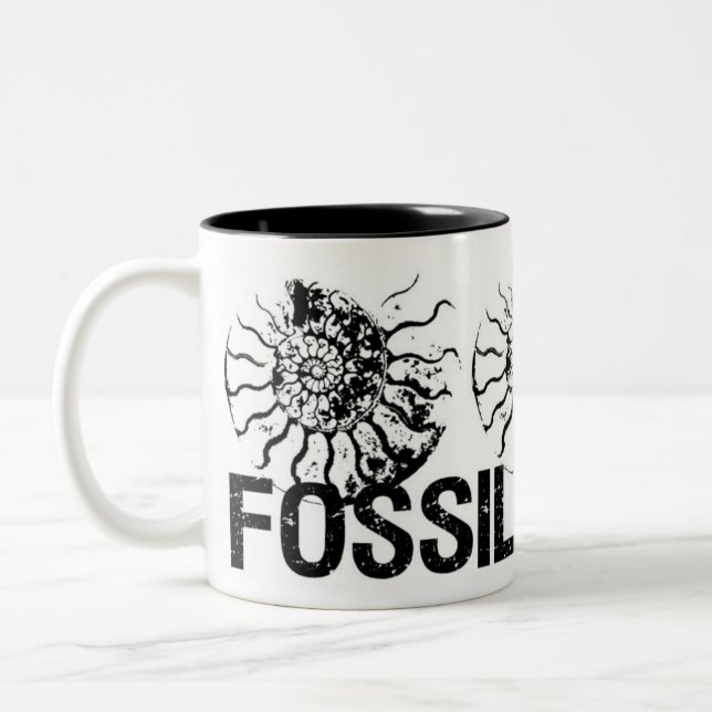 Caneca De Café Em Dois Tons FÓSSEIS INCRÍVEIS Ammonite (Esquerda)