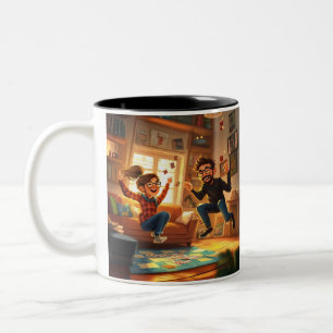 Caneca De Café Em Dois Tons Foto BFF dos Melhores Amigos Minimalistas Modernos