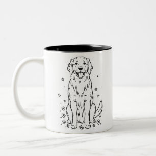 Caneca De Café Em Dois Tons Foto da Mãe de Pet Cachorro Personalizado Presente