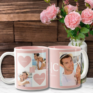Caneca De Café Em Dois Tons Foto de Casais Personalizados
