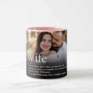Caneca De Café Em Dois Tons Foto de Diversão Moderna de Definição de Esposa
