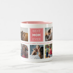 Caneca De Café Em Dois Tons Foto do dia da mãe personalizada Mug de café com d