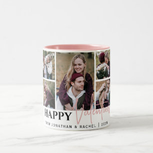 Caneca De Café Em Dois Tons Foto do dia de os namorados de Amor Elegante Simpl