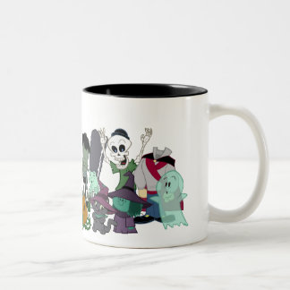 Caneca De Café Em Dois Tons Foto do grupo de Halloweenies
