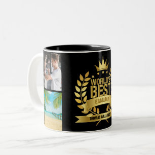 Caneca De Café Em Dois Tons Foto do Melhor Avô do Mundo