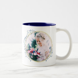 Caneca De Café Em Dois Tons Foto Floral Floral Dupla Coffee Mug