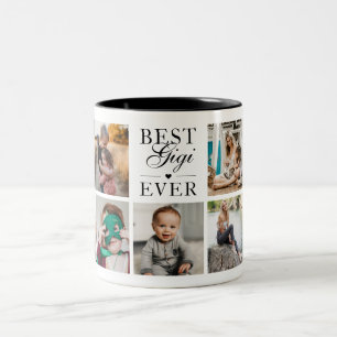 Caneca De Café Em Dois Tons Foto personalizada da melhor Gigi nunca