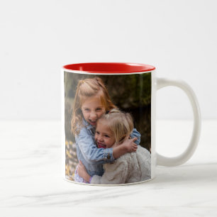 Caneca De Café Em Dois Tons Foto personalizada da melhor mãe de sempre