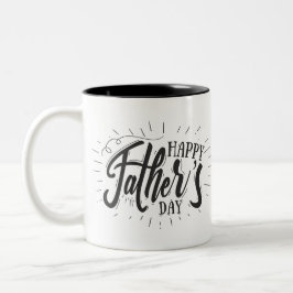 Caneca De Café Em Dois Tons Foto personalizada - Dia de os pais feliz Coffee M