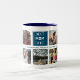 Caneca De Café Em Dois Tons Foto personalizada do dia da mãe