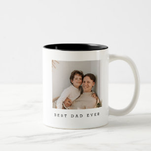 Caneca De Café Em Dois Tons Foto personalizada do melhor Cheio nunca