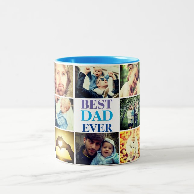 Caneca De Café Em Dois Tons Foto personalizada e texto  (Centro)