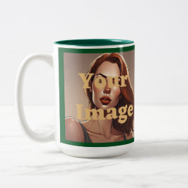 Caneca De Café Em Dois Tons Foto Personalizada - Mug De Dois Tom