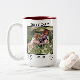 Caneca De Café Em Dois Tons Foto personalizada Mundos Maior Mãe ou Pai