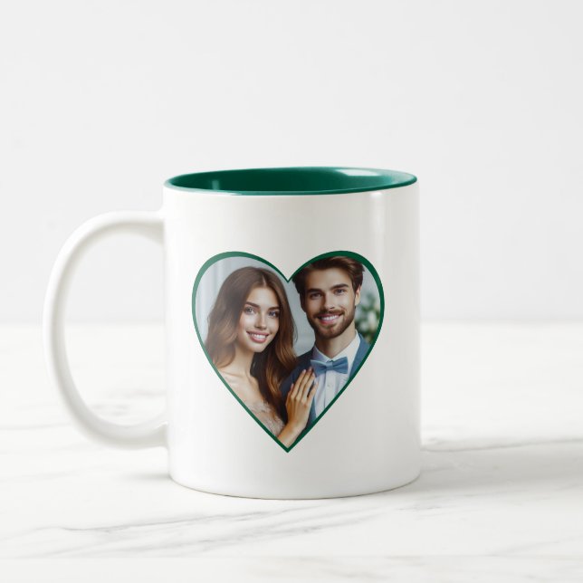Caneca De Café Em Dois Tons Foto personalizada personalizada do aniversário Mu (Esquerda)