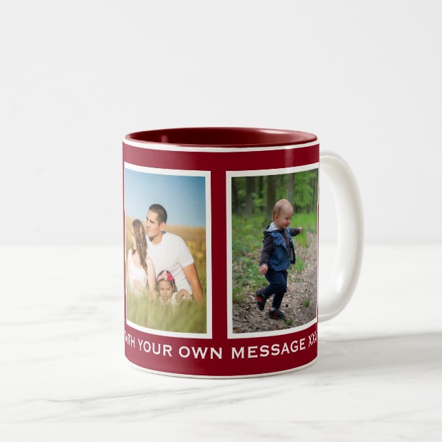 Caneca De Café Em Dois Tons Foto personalizada personalizada ou bicomponente 3 (Frente Esquerda)