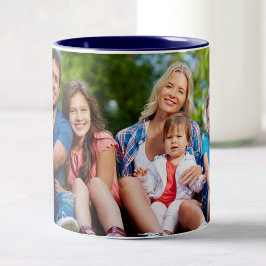 Caneca De Café Em Dois Tons Fotografia Personalizada Crie a sua