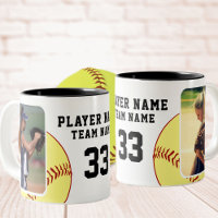 Fotografias do Número do Jogador de Softball 2