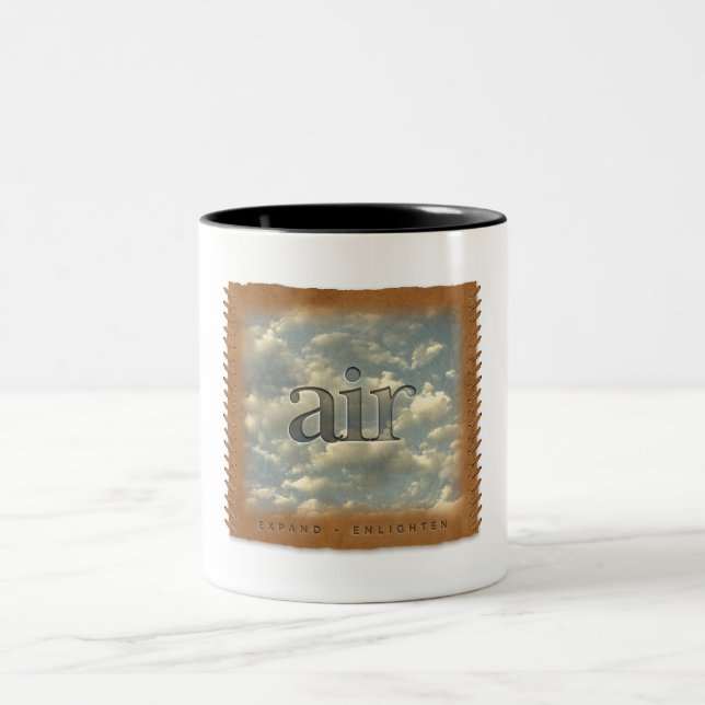 Caneca De Café Em Dois Tons Four Elements - Air - Coffee Mug (Centro)