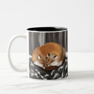 Caneca De Café Em Dois Tons Fox Love em Stone Haven