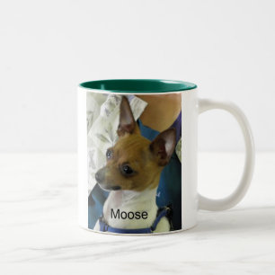 Caneca De Café Em Dois Tons Fox Terrier do brinquedo