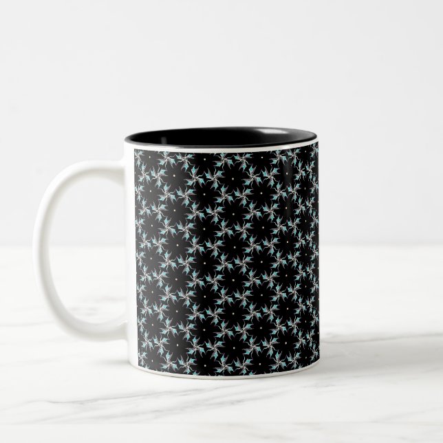 Caneca De Café Em Dois Tons Fractal Finesse (Esquerda)
