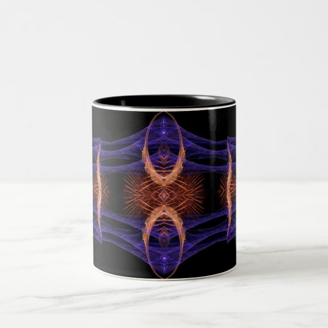 CANECA DE CAFÉ EM DOIS TONS FRACTALARTS #002 MUG (Centro)