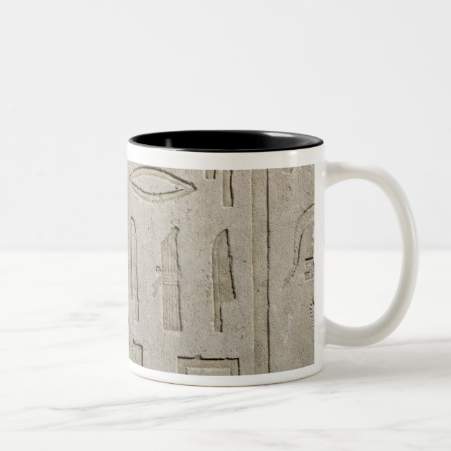 Caneca De Café Em Dois Tons Fragmento de uma inscrição jeroglífica (Direita)