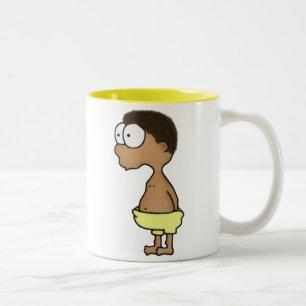Caneca De Café Em Dois Tons Fralda Boy