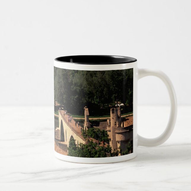 Caneca De Café Em Dois Tons França, Avinhão, Provença. Pont St, Benezet. (Direita)