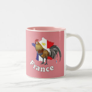 Caneca De Café Em Dois Tons França France cia de fra taça