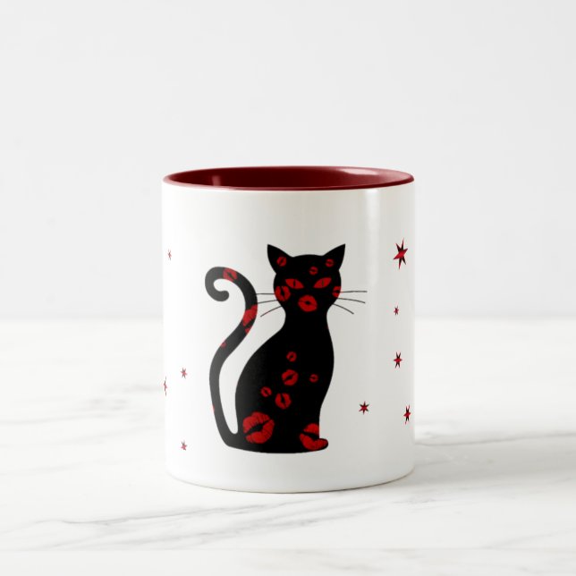 Caneca De Café Em Dois Tons Francês: Bonne Soiree Coffee Mug (Centro)
