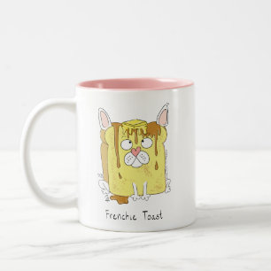 Caneca De Café Em Dois Tons Franchie Toast French Buldogue Coffee Mug