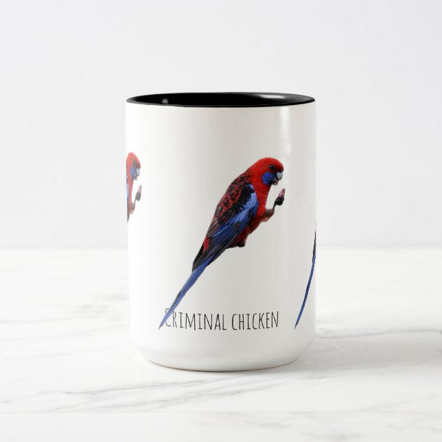 Caneca De Café Em Dois Tons Frango criminoso (Centro)